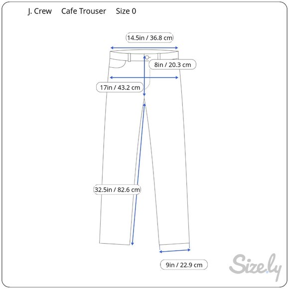 J. Crew Cafe Trouser 100% Linen Pants Size 0 Linen Herringbone Navy Blue Office - Picture 14 of 14